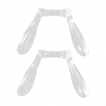 2 Pieces Eyeglasses Nose Pads, Replacement, Easy to Use, Transparent Support Practical Nosepads 26mmx18mm