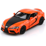 1/36 Scale Toyota Supra Speed ​​and Passion 9 V&auml;rvimisvaluautode mudelid, Toyota m&auml;nguautode tagasit&otilde;mbamine, autod, kingitused poistele, t&uuml;drukutele 1/36-Size:12.7*5*4cm oranž/must