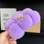 Rex k&uuml;&uuml;liku karvapalli juukseklamber s&uuml;gis-talvine pl&uuml;&uuml;sist haardega suure peaga hai klambri juukseklamber Korea juuste peakate