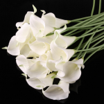 10 tk. pakis Calla Lily pulmakimbu peaga Lateks Real Touch lillekimbud Kodupeokaunistus 10pcs valge