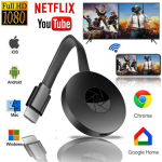 Androidi / IOS-i juhtmevaba HDMI-ekraani Dongle HD-mobiiltelevisiooni projektsioonivideo edastamine must