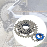 Jalgratta vabak&auml;igulise jalgratta ketiratta 7-k&auml;iguline &uuml;likergest terasest &uuml;litugevast hooratta remont must