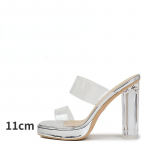 Nahast l&auml;bipaistvad k&otilde;rged kontsad naiste suveplatvorm superk&otilde;rgete kontsadega 33