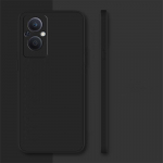 OPPO Reno 8 Lite &uuml;mbris jaoks Reno 8 7 Lite kate Funda Coque originaal vedel silikoon, pehme TPU telefoni kaitseraua Reno 8 Lite jaoks For Reno 8 Lite must