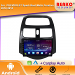9 autostereo raadio Chevrolet Spark Beat Matiz Creative 2010 - 2014 jaoks Android Carplay Multimeedia videopleier peakomplekt 4 core 1GB+32GB carplay