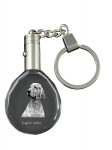 English setter, Lawerack, Laverack - pendant with a photo of a dog, crystal key ring in a gift box, a unique gift by Art-Dog