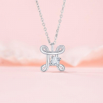 Originaalse disainiga kaheteistk&uuml;mne t&auml;htkujuga Gemini seeria kaelakee naistele, kerge luksuslik ni&scaron;ikujundusega Sense roostevabast terasest rangluukett