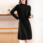 Naiste ka&scaron;miirkleit Qinghe ka&scaron;miir 30% ka&scaron;miir 70% vill s&uuml;gis-talvine ka&scaron;miir seelik pehme ja soe L must