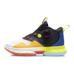 Li Ning Wade Rebound Libisemisvastased P&otilde;rutuskindlad Kulumiskindlad Kerged Keskmise s&auml;&auml;rega Korvpallijalatsid Laste tossud Must Valge Sinine YKBR030-5 42