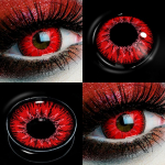 EYESHARE 2pcs Cosplay Color Contact Lenses for Eyes Green Eye Lenses Beauty Makeup Pupils for Halloween