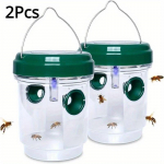 2 tk p&auml;ikeseenergial t&ouml;&ouml;tavad herilasep&uuml;&uuml;djad UV-LED-valgusega &ndash; korduvkasutatav &otilde;ues mesilaste ja hornetip&uuml;&uuml;dja, s&auml;&auml;stev kahjurit&otilde;rje 2 pcs