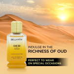 Bella Vita luksuslik meeste Oud Gold Eau De Parfum Intense vedel parf&uuml;&uuml;m karamelli, iirisejuure, roosi, jasmiiniga | Puidune p&uuml;siva l&otilde;hnaga Edp parf&uuml;&uuml;m 100 ml 100ML beige