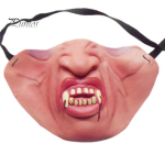 Halloweeni mask Lateks Naljakas poole n&auml;oga jantmask Hingav realistlik &otilde;udusmask kost&uuml;&uuml;mipeo jaoks C