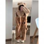 Naiste &Ouml;&ouml;riided Talvised &Ouml;&ouml;riided Sametist Koduriietus Multifilm Pijama Komplekt Soe Pesu Magamisriided Flanell Loomade Pijamad T&auml;iskasvanutele S