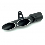 REALZION 51 mm universaalne mootorratta topeltkorstnaga Blast Stree v&auml;ljalasketoru &uuml;hendamise toru libisemis&uuml;hendus Yamaha MT09 NMAX RX 570 Z900 jaoks must