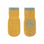 1 paar/partii Laste sokid Tugevad triibulised vedrupoiss kummist libisemisvastased vasts&uuml;ndinu p&otilde;randasokid puuvillased sokid imikutele t&uuml;drukutele S 0-1Years old kollane