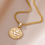 Retro disain 12 t&auml;htkuju &uuml;mmarguse kaubam&auml;rgiga kaelakee ripats reljeefse stiiliga m&uuml;ndi rangluu kett naiste kaljukitse kaelakee 45CM