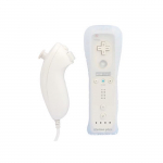 2 en 1 Wii une manette Motion Plus int&eacute;gr&eacute; in Motion Nunchuck pour Wii Blanc