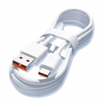 120 W 10A USB-t&uuml;&uuml;pi C USB-kaabel &uuml;likiire laadimisliin Xiaomi Samsung Huawei Honori kiirlaadimise USB C-kaablite andmejuhe jaoks 1m valge