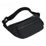 V&ouml;&ouml;kott Mitme taskuga veekindel Oxd-riidest kiirkinnitusega pannal Reguleeritav meeste Fanny Pack Crossbody rinnakorv must
