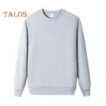 S&uuml;gistalvine meeste topp O kaelusega vaba puhtav&auml;rvilised elastsed k&auml;tised Pullover Keskmise pikkusega sportlik igap&auml;evane kooli dressipluus L valge