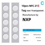 10 tk Ntag213 Ntag215 Nfc sildi kleebis 13,56Mhz Iso14443A silt Telefoni on saadaval Rfid-kleepuv silt