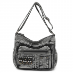 Naiste &otilde;lakott Keskealistele Emadele Suure mahutavusega mitmekihiline Crossbody kott must
