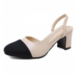 V&auml;ikesed Suurused 32 33 Naiste Slingback Kingad K&otilde;rged Kontsad Naturaalne Nahk Paks K&otilde;rge Konts Segatud V&auml;rvid Pumbad Daamid Laiad Kontsad Naised 32