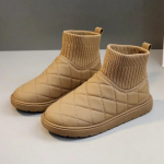 Naiste Saapad 2024 Talv &Uuml;hev&auml;rvilised Lumesaapad K&otilde;rgust Suurendavad Libisemisvastased Veekindlad Vabaaja Mood Pl&uuml;&uuml;s Soojad Puuvillased Kingad 35