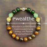 Klassikaline looduslikust kivist valuvaigistav tsirkulatsioonik&auml;ev&otilde;ru meestele naistele moekivi helmestega rikkus Lucky Creative Strings Ehted