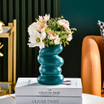 Nordic Spiral Flower Vase Modern Simplicity Home Living Room Decoration Ornament Flower Arrangement Pot Durable Office New Decor valge