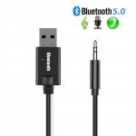 Mini 3,5 mm pesa AUX Bluetooth-vastuv&otilde;tja autokomplekt Audio MP3 muusika USB-toiteadapter juhtmevaba FM-raadio k&otilde;lari jaoks vabak&auml;eseade