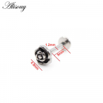 Alisouy 1PC roostevabast terasest Star Moon Cross Snake Skull Tragus Helix Bar Labret Huuler&otilde;ngas K&otilde;hre K&otilde;rvar&otilde;ngas Piercing Ehted
