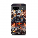 Coque - MANIACASE - Google Pixel 8a - Souple - Noir - Max Verstappen F1 art wallpaper