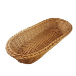 Punutud kootud korv-leivakandik, serveerimine toiduks, puuviljade ja kosmeetikatoodete hoidmiseks lauapealne vannitoa hoiuseade 36x14x8CM