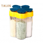 Maitseainepurk l&auml;bipaistev tolmukindel toidukvaliteediga praktiline sool, pipar suhkur maitseainepudel V&uuml;rtsipurk Toiduvalmistamise vidinad sinine