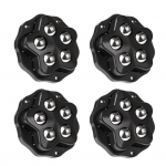 4 tk isekleepuv rattaga seade pr&uuml;gikast hoiukast m&ouml;&ouml;blit liikuv ratas universaalne kuulrulli liugur 360-kraadine p&ouml;&ouml;rlev kleepuv rihmaratas 4pcs Without brakepats must