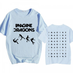 Imagine Dragons Loom Tour 2025 T-s&auml;rk l&uuml;hikeste varrukatega puuvillased meeste/naiste s&auml;rgid, kvaliteetsed pehmed unisex t&auml;navar&otilde;ivad, hip-hop mood M