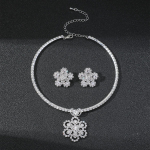 Mood lumehelbe kaelakee K&otilde;rvar&otilde;ngad Pulmad Kaheosalised pulmakleidi tarvikud, pruudi ehete komplekt