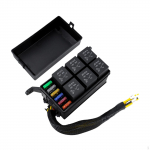 6-pesaline relee-kaitsmekarp komponent eeljuhtmestatud autot&ouml;&ouml;stuslik 12V releekarp