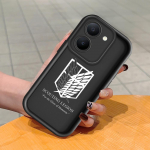 Pehme silikoonist ruudukujulise redeli mustriga telefoni&uuml;mbris, t&auml;ielikult kattev, kaamera p&otilde;rutuskindel kaitse, kummist &uuml;mbris Vivole Vivo V23E 5G tumepunast v&auml;rvi