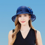 P&auml;ikesek&uuml;bar naiste suvine organza lilledega &auml;mbrim&uuml;ts reisipuhkusele p&auml;ikesek&uuml;bar UV-kaitsega rannam&uuml;ts naine One size safiir