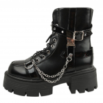 Mood Uued Naiste Biker Saapad Lakknahast Hingavad Lukuga Lolita Platvormsaapad Talv Uus Retro Gootika Botines Chelsea 36