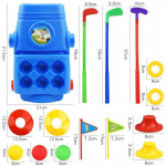 1 komplekt juunioride golfitreeningu varustust - ABS-materjal, sisaldab putterit, keppi ja palli - sobib algajatele, v&auml;lim&auml;ngudeks, kingitusteks, v&auml;lim&auml;nguasjadeks Beginner children's golf set