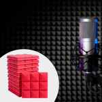 12 Pieces Acoustic Panels Foam 12 x 2 Padding Studio Tiles Soundproof