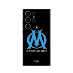 Coque Samsung Galaxy S25 Ultra logo om olympique de marseille Noire Fond Maniacase