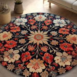 Uue Hiina stiilis mustriline &uuml;mmargune vaip elutuppa, kohvilaua vaip, toolide p&otilde;randamatid, magamistoa voodite juurde, majapidamisvaibad 59 * 59CM