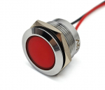 2 szt Lampka kontrolna deski rozdzielczej LED Off-Road 22mm Czerwony