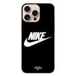 Iphone 16 Pro &uuml;mbris - Nike - Valge logo - Pehme - Must - Igap&auml;evane kaitse