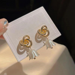 Sterlingh&otilde;bedast maikellukese k&otilde;rvar&otilde;ngad - Elegantsed, trendikad, k&otilde;igega sobivad metsa inspireeritud suvek&otilde;rvar&otilde;ngad naistele Wrap Lily of the Valley Earrings